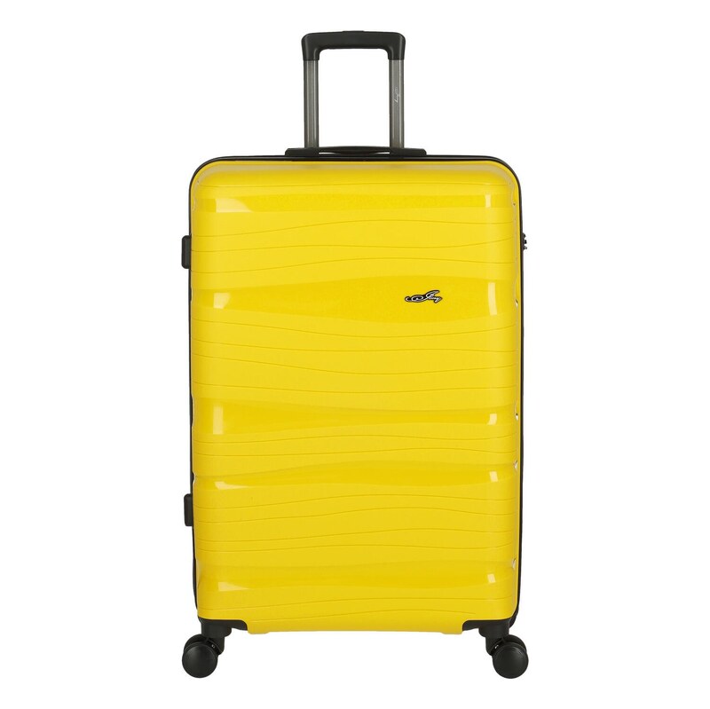 Cestovní plastový kufr Julius velikost L, žlutý
