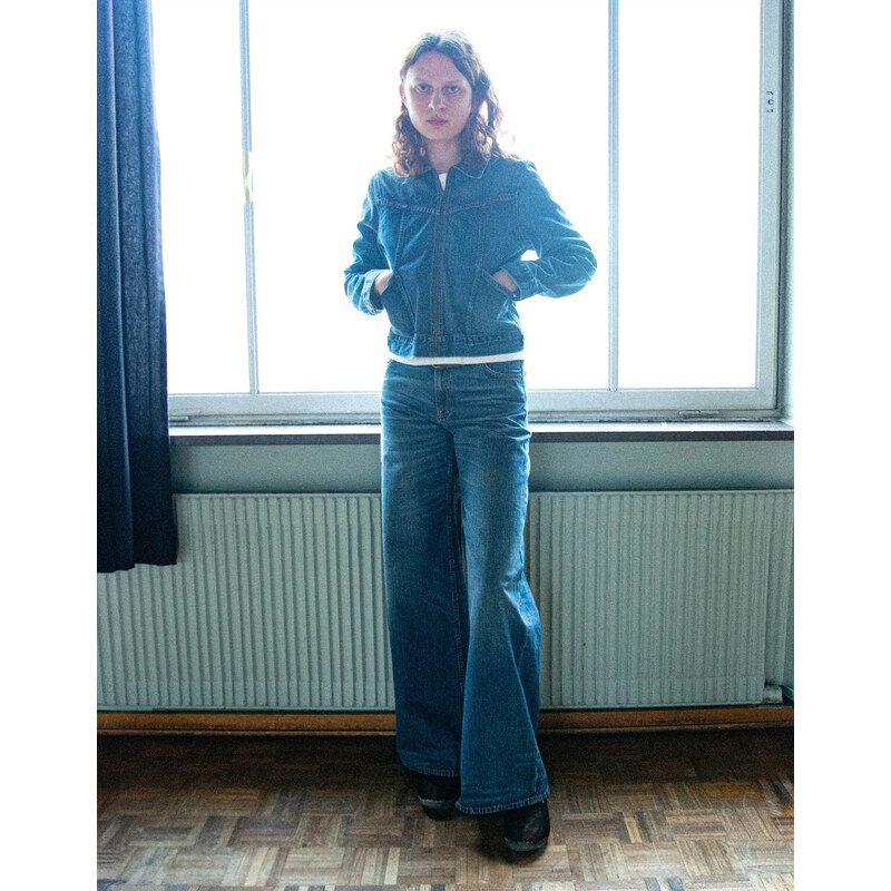 Nudie Jeans Co. Džíny Sonic Sue Orange Painter 26/32