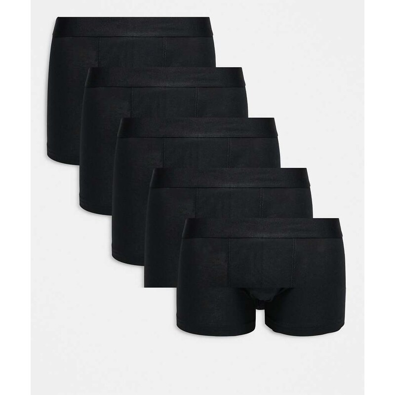 New Look 5 pack trunks in black