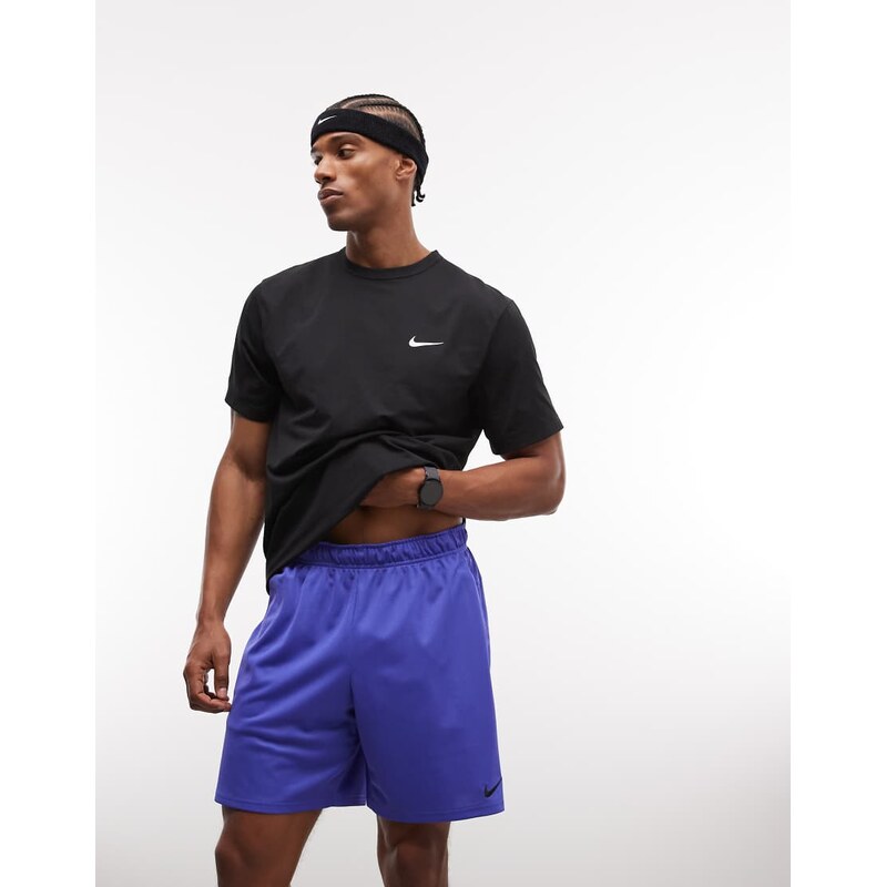 Nike Training Dri-FIT Flex 7 inch shorts in blue