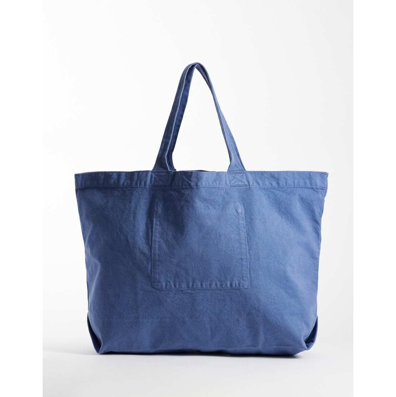ARKET cotton tote bag in blue