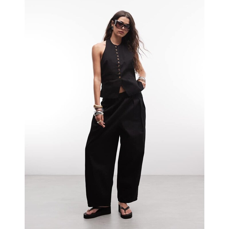 ASOS DESIGN co-ord trousers in black