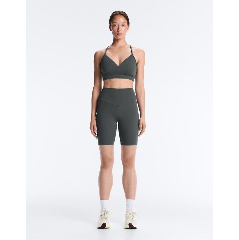 OYSHO Comfortlux high-rise 20cm short leggings in grey