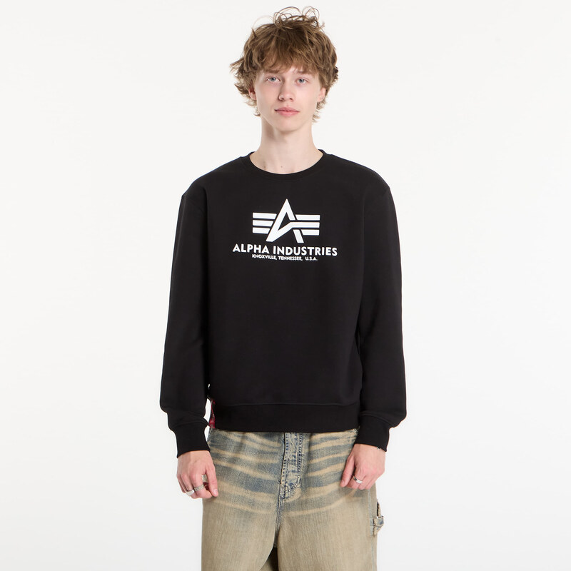 Mikina Alpha Industries Basic Hoody Small Logo II Black L