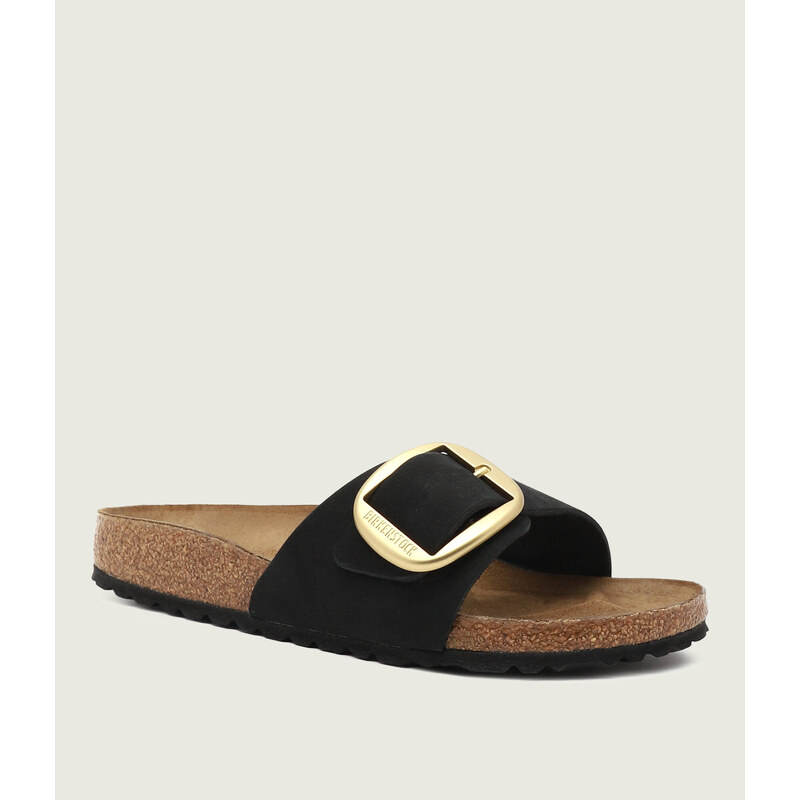 Birkenstock Kožené pantofle Madrid Big Buckle | narrow fit