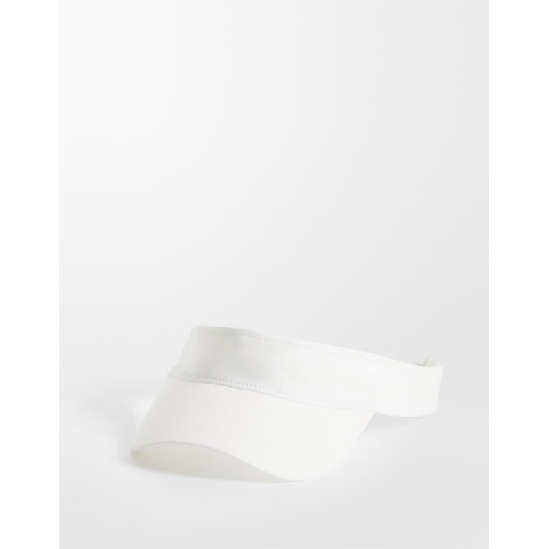 4505 tennis visor with adjustable back in white