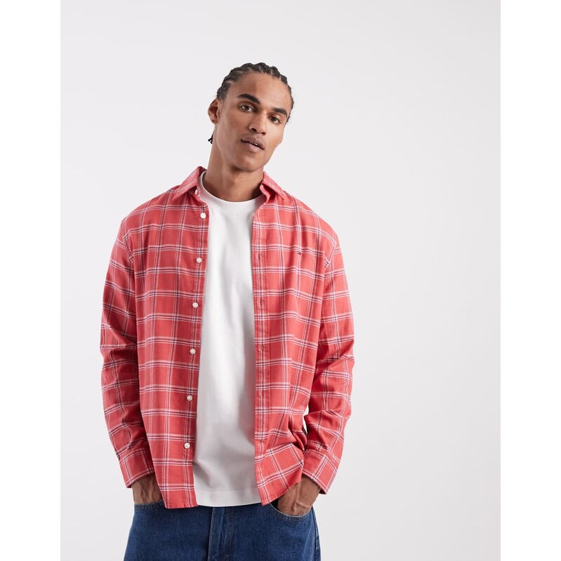 Tommy Jeans twill shirt in red check