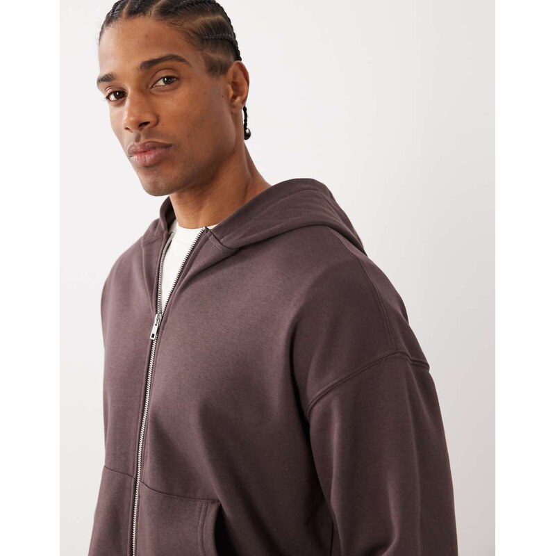 Cotton On CottonOn zip up hoodie is ashen brown