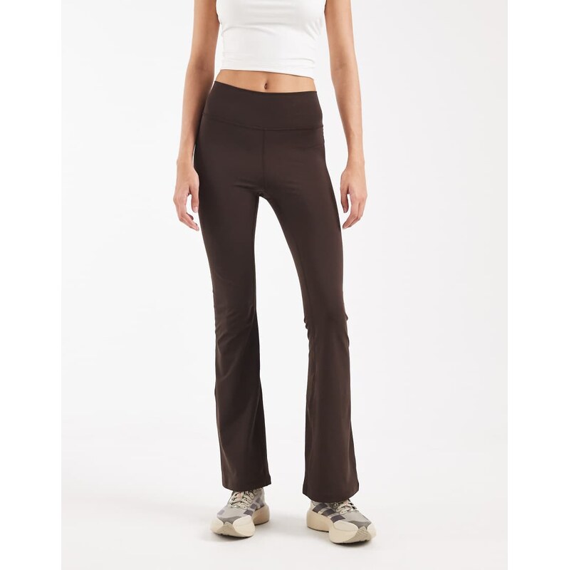 adidas performance All me essentials flare leggings in aurora