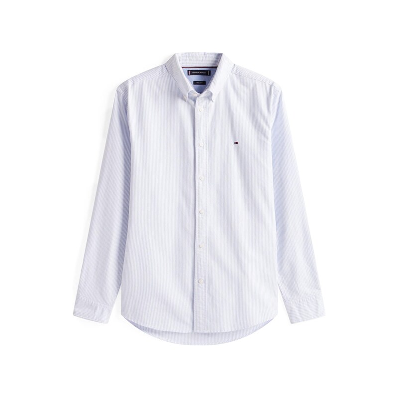 TOMMY HILFIGER Košile 'HERITAGE' modrá / bílá