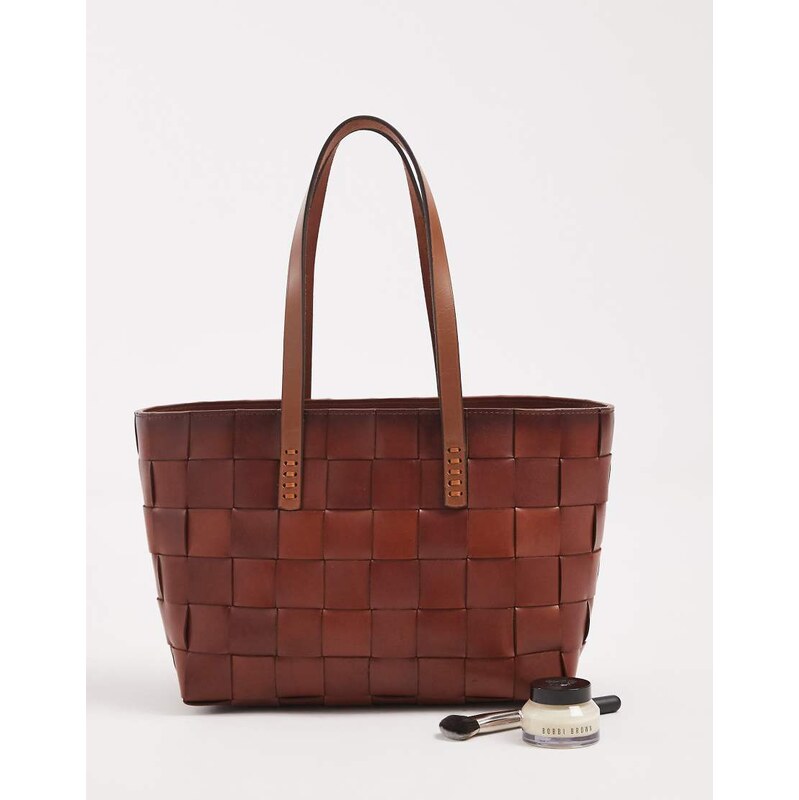 Dragon Diffusion Japan woven tote bag in tan-Brown