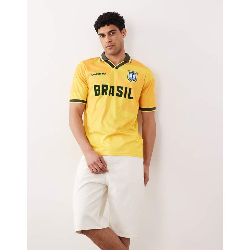 Umbro Brazil Jersey in cyber yellow