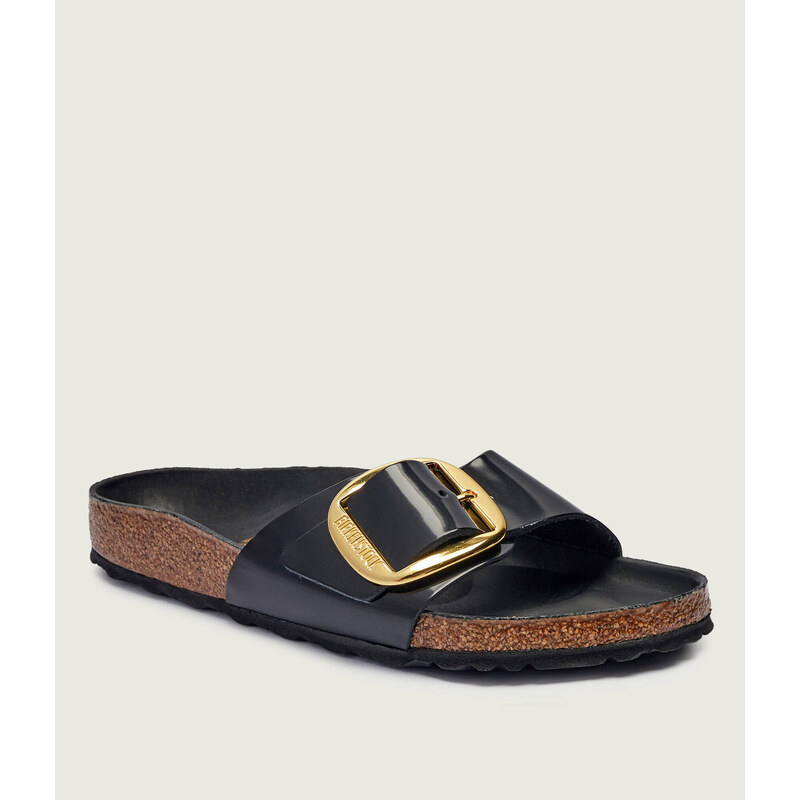 Birkenstock Kožené pantofle Madrid BB NL High Shine | narrow fit