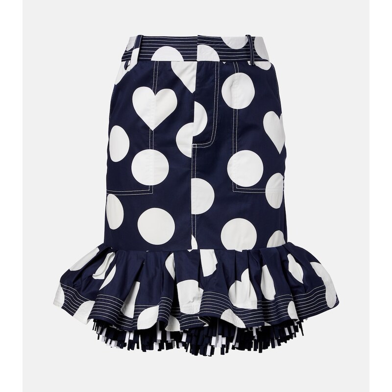 Jacquemus Cabana printed cotton poplin miniskirt