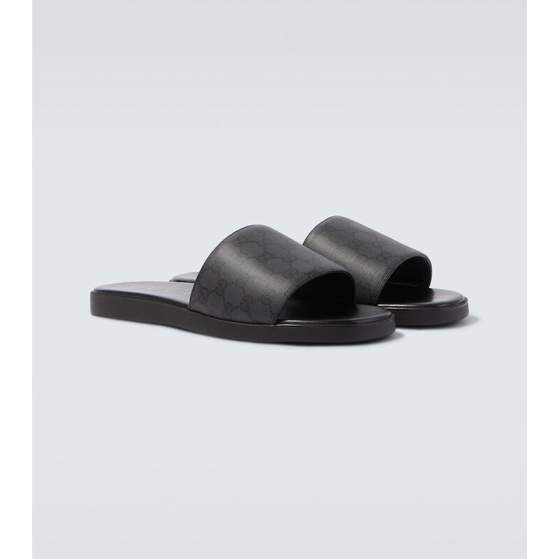 Gucci GG canvas slides