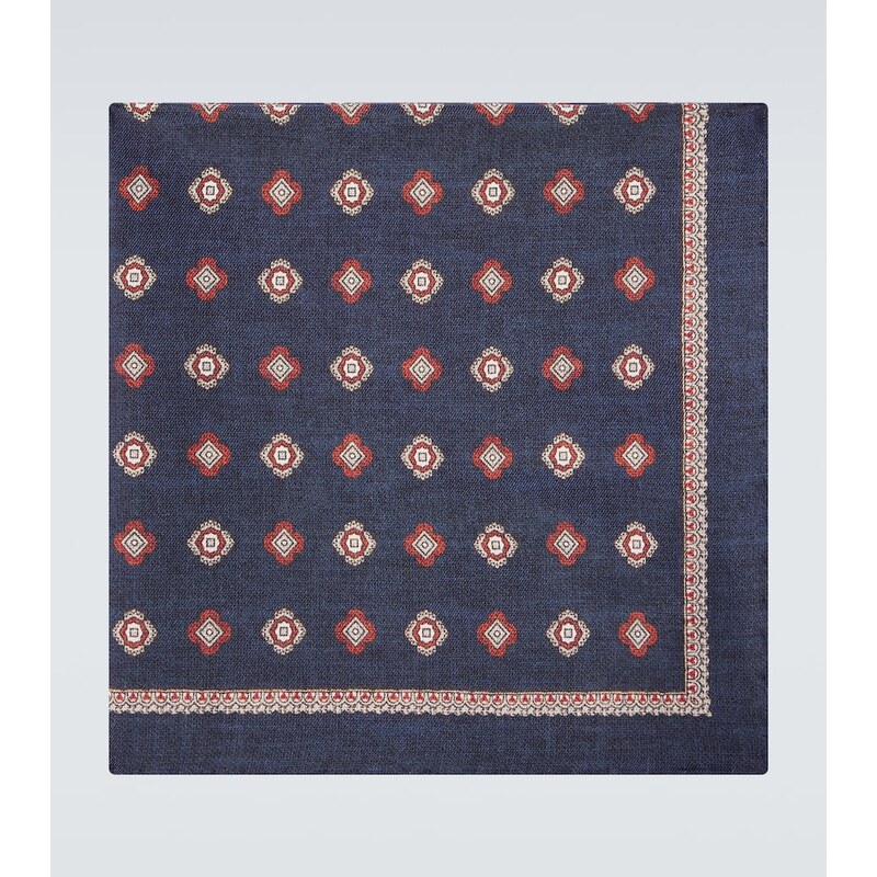 Brunello Cucinelli Silk jaquard pocket square