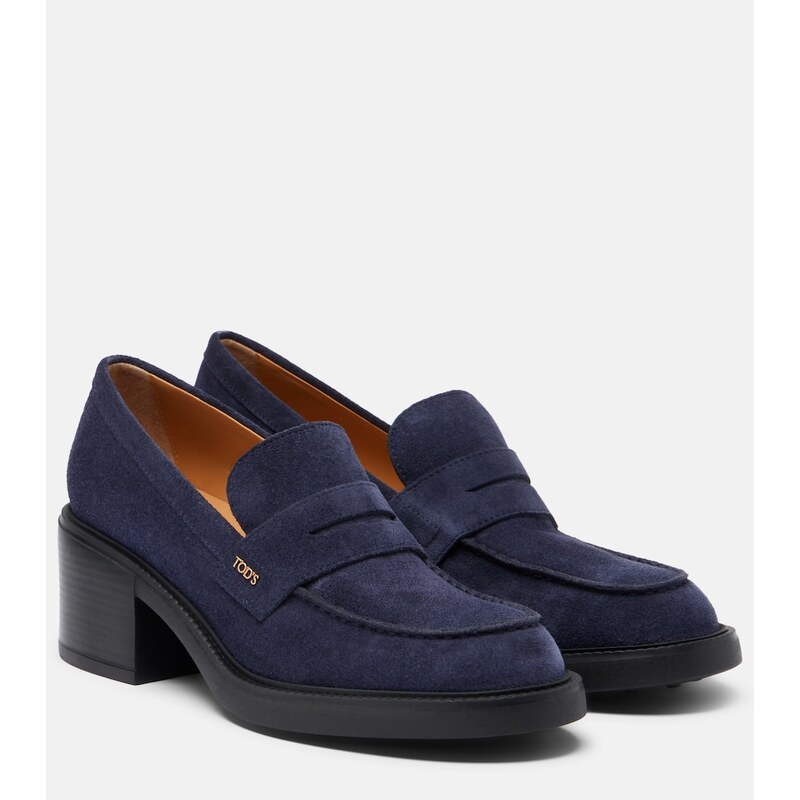 Tods Suede loafer pumps