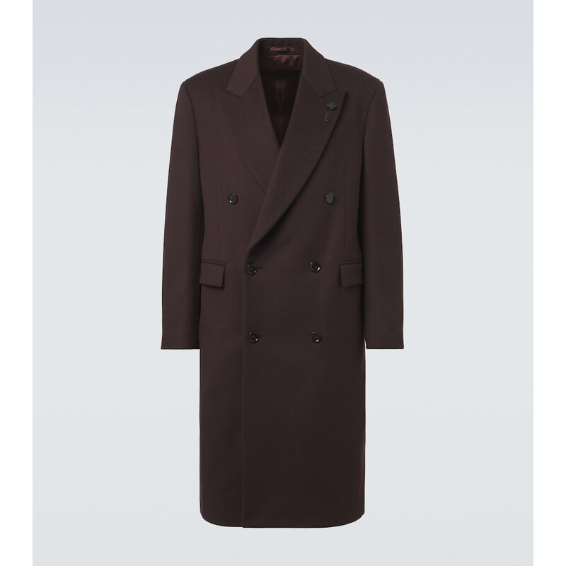 Lardini Double-breasted wool coat