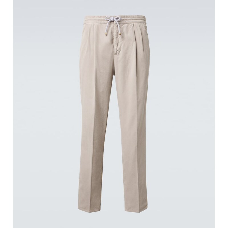 Brunello Cucinelli Cotton corduroy tapered pants