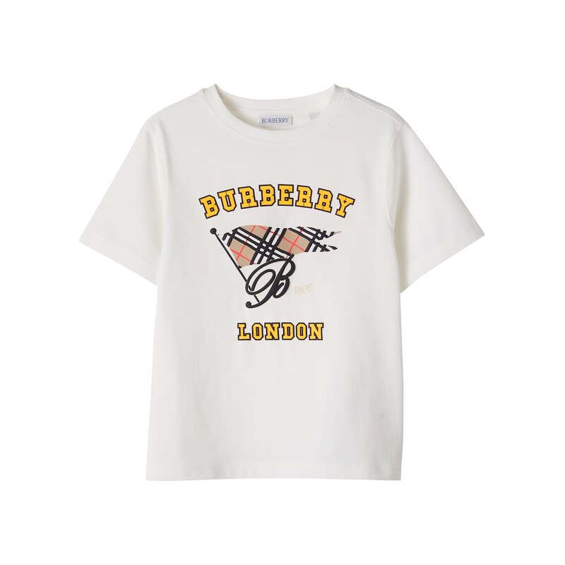 Burberry Kids Printed cotton jersey T-shirt