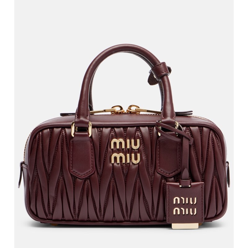 Miu Miu Arcadie matelassé leather tote bag