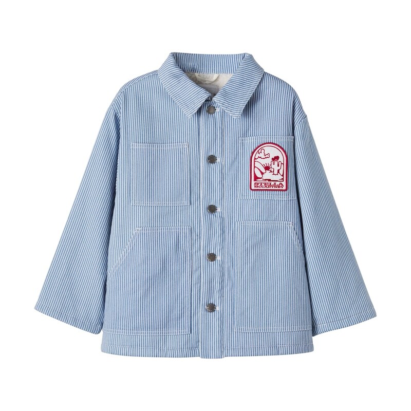 Stella McCartney Kids Striped denim jacket