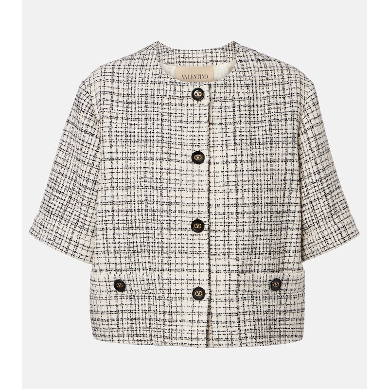 Valentino Cotton-blend tweed jacket