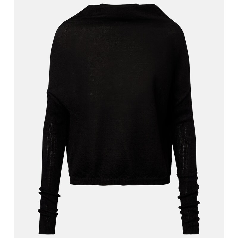 Rick Owens Crater draped virgin wool sweater