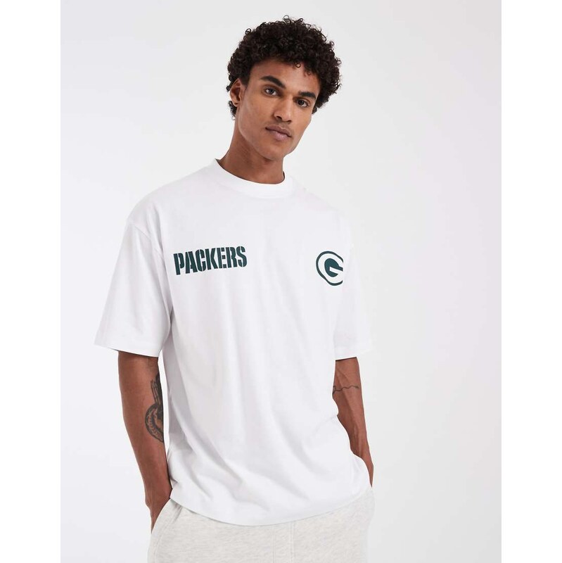ASOS DESIGN oversize t-shirt with Green bay packers print in