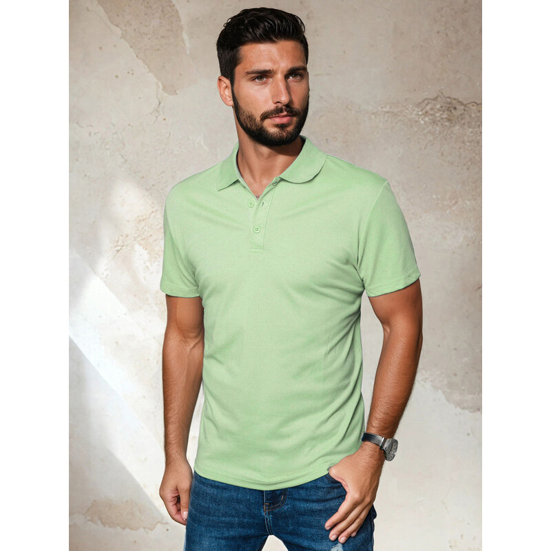 Pánské zelené polo tričko FashionStreet PX0554