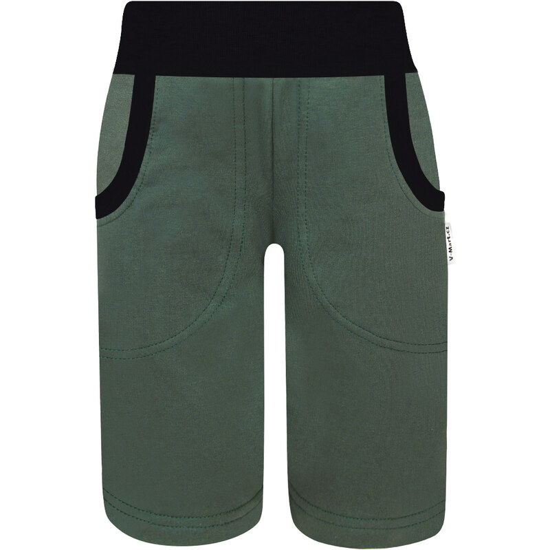 Chlapecké khaki bermudy (s gumou v pase), V-Mart