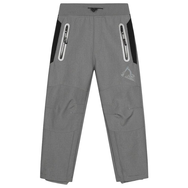Kugo HK2622 Dětské softshellové kalhoty - flees - šedá