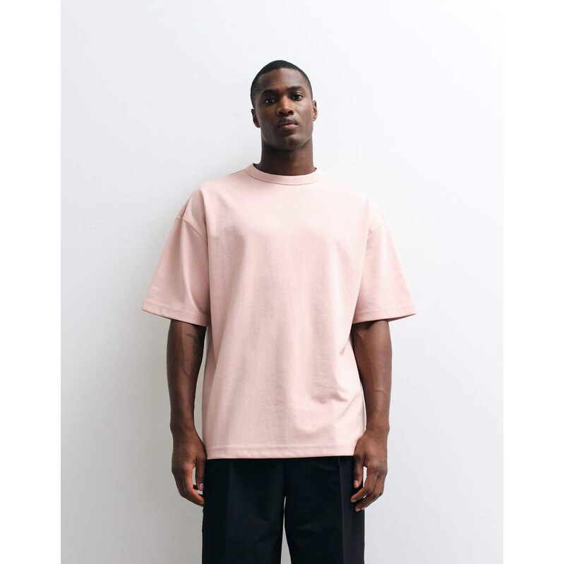 ASOS DESIGN breatheMAX heavyweight oversized t-shirt in pink