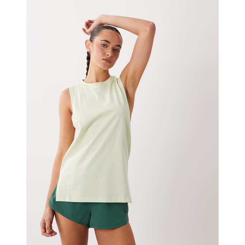 4505 Icon cotton drop armhole vest with quick dry finish in