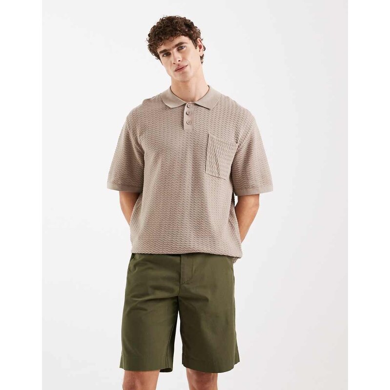 Redefined Rebel Fox loose fit shorts in dark green