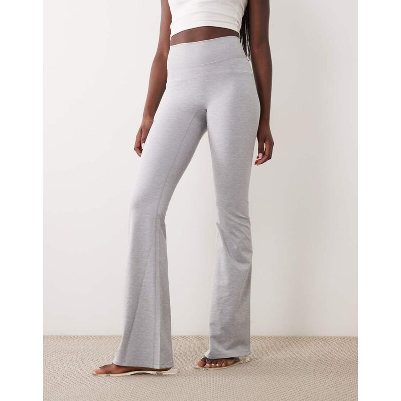 Cotton On Active ultra soft contour flare trouser in light grey