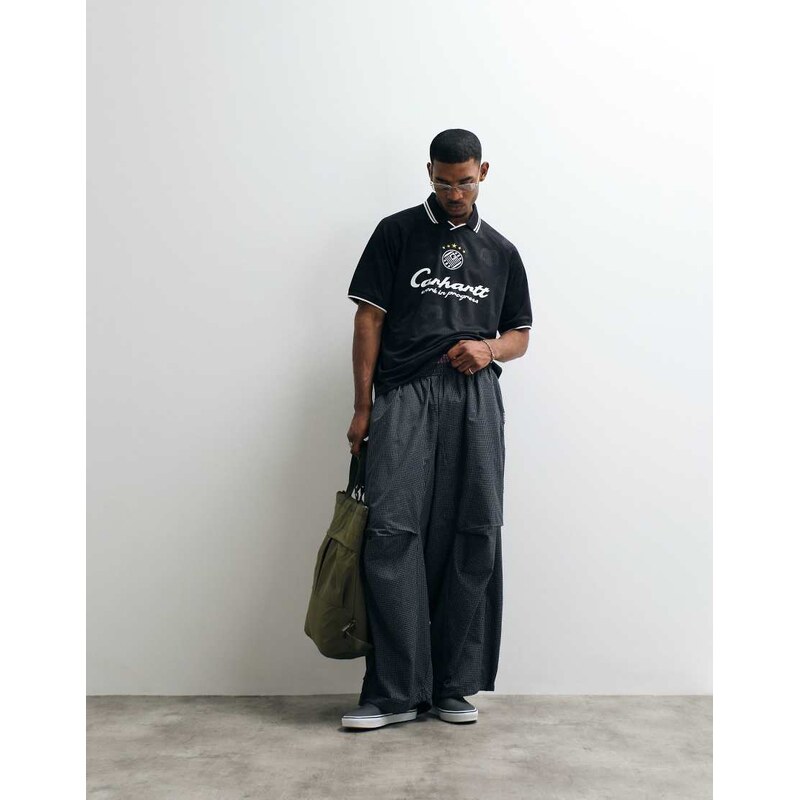 Carhartt WIP terrace football t-shirt in black