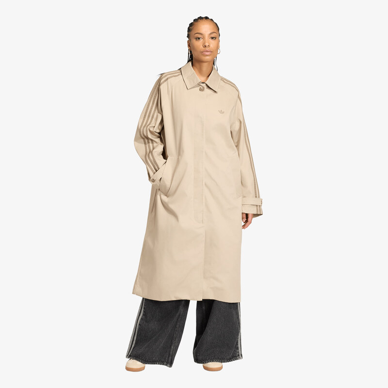 adidas Originals Kabát adidas Mac Coat Khaki Three/ Khaki Six XS