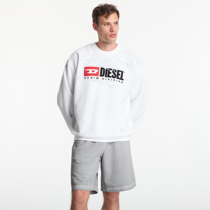 Mikina Diesel S-Boxt-V1 Sweatshirt White L