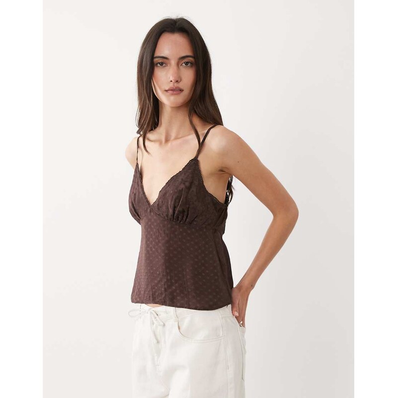 Cotton On day dream strappy cami in brown