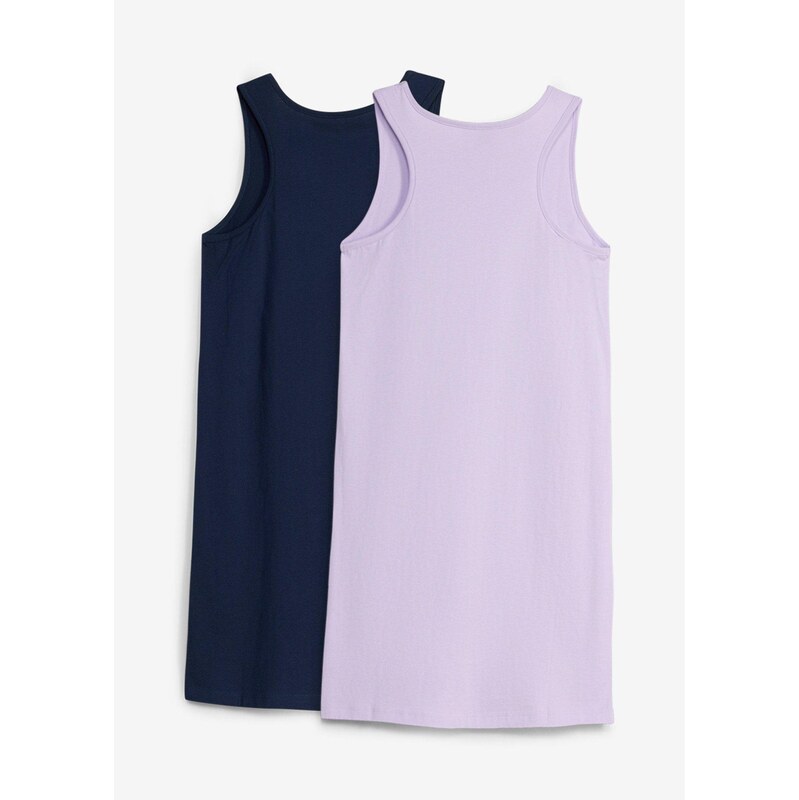 bonprix Žerzejové šaty z čisté organické bavlny (2 ks v balení)