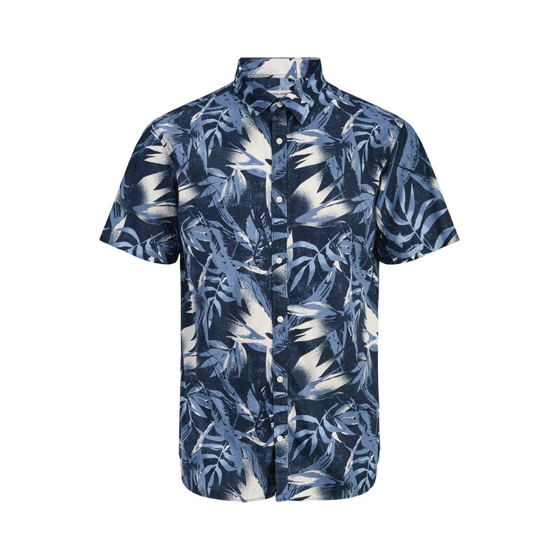 JACK & JONES Košile JJHonolulu námořnická modř / kouřově modrá /