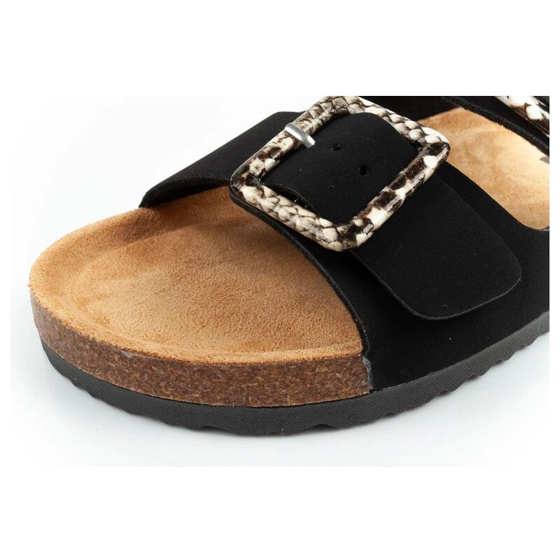 Lee Cooper dámské šněrovací boty slip-on žabky černé semišové
