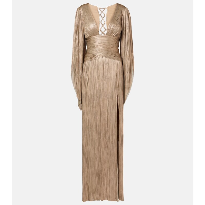 Maria Lucia Hohan Alana pleated silk tulle gown