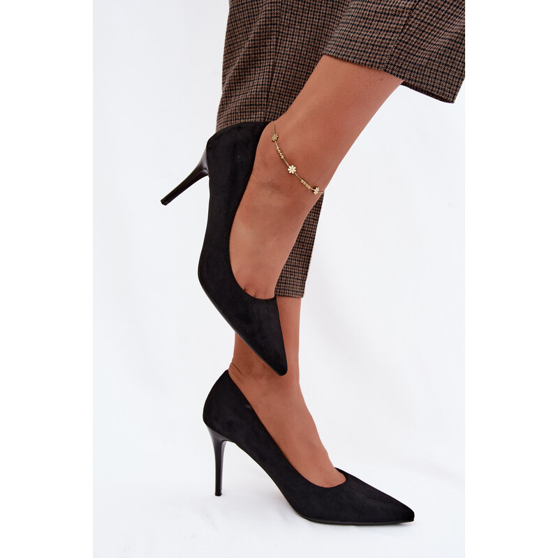 Černé vysoké lodičky Boto Tropessa