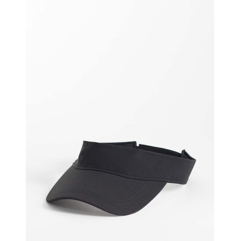 4505 tennis visor with adjustable back in black