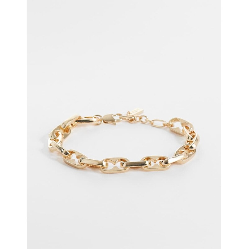 ASOS DESIGN link chain bracelet in gold
