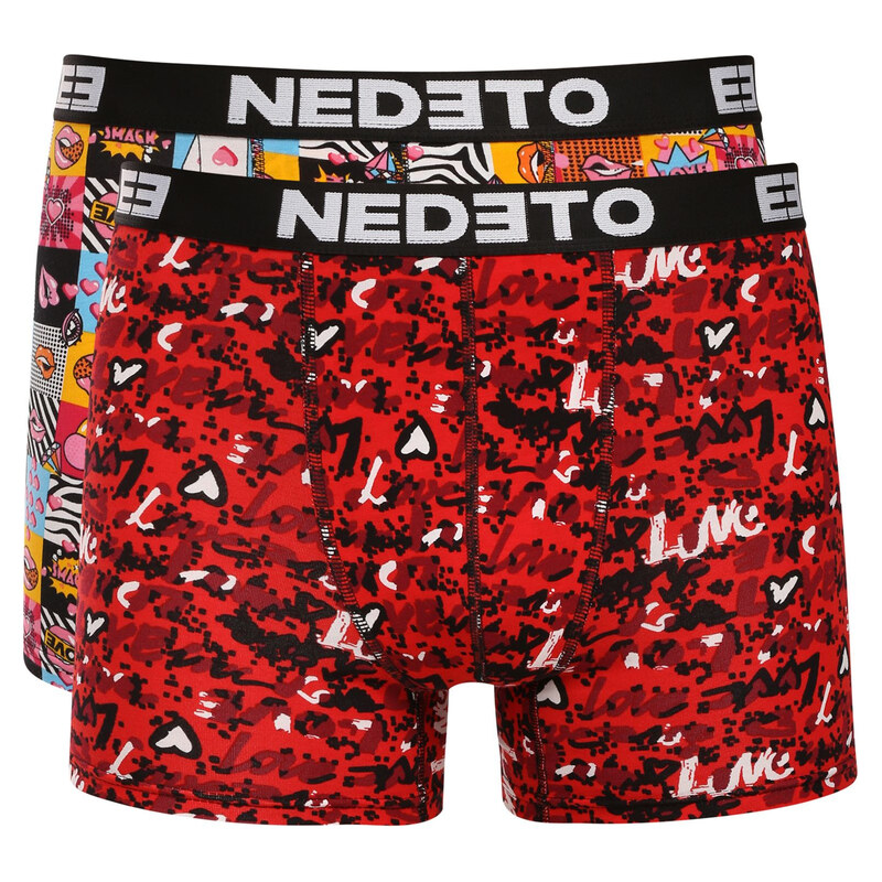 2PACK pánské boxerky Nedeto vícebarevné (2NBV16)
