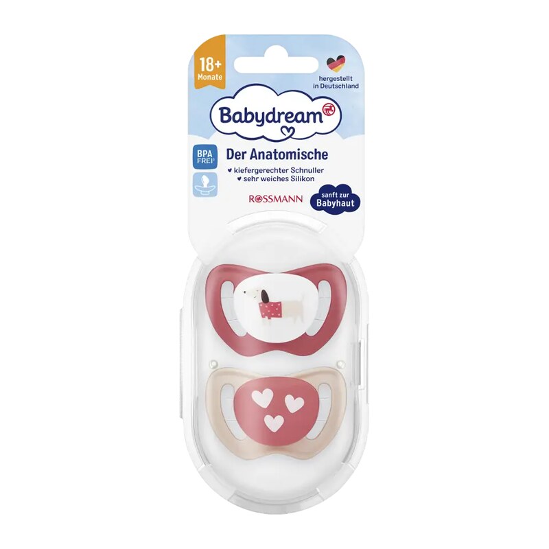 Babydream Silikonový anatomický dudlík 18+ měsíců, různé druhy