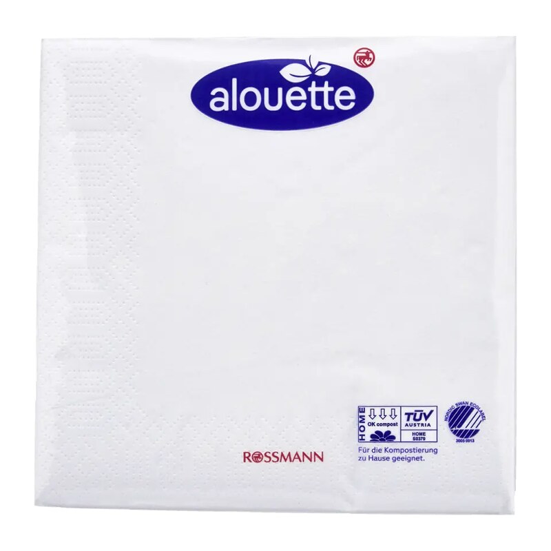alouette Ubrousky 3vrstvé Bílé 30 ks